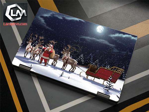 Ảnh đại diện sản phẩm Dán skin laptop tết , giáng sinh , ông già noel D399